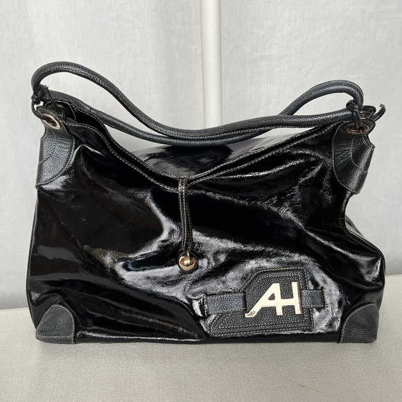 Anya Hindmarch giant tote/shoulder bag/shopper, patent leather, EUC. - Picture 1 of 16